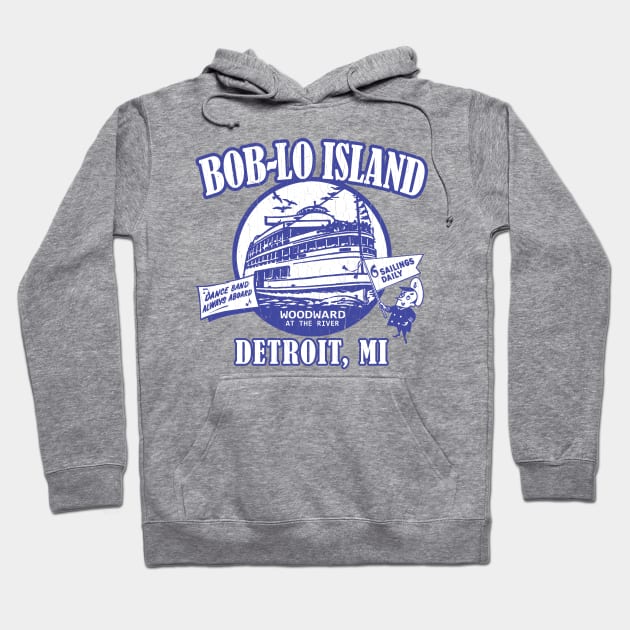 Boblo Island, Detroit MI (vintage distressed look) Hoodie by robotface